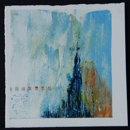 Song Without Words: 8, 6x6 on paper - $45 unframed, or $90 framed