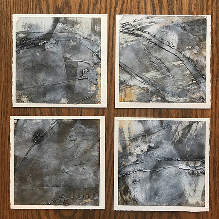 Songs Without Words: 20-23, 6x6 ea on paper, available individually or as a set - SOLD